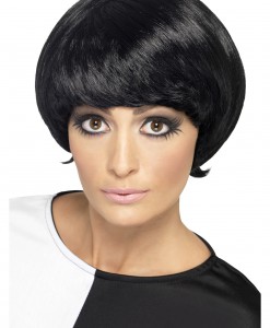 60s Black Psychedelic Wig