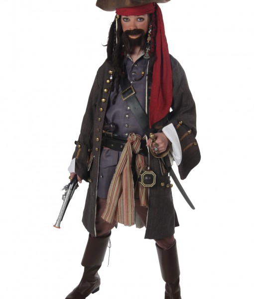 Teen Realistic Caribbean Pirate Costume - Halloween Costume Ideas 2023