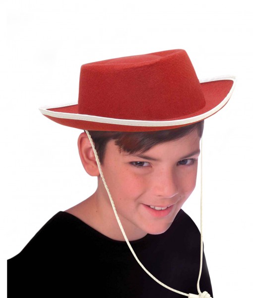 Kids Red Cowboy Hat
