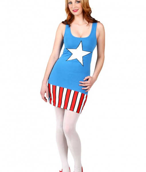 Womens I Am Captain America Tunic Tank