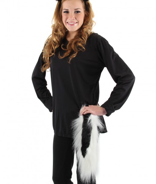 Skunk Ears & Tail Set - Halloween Costume Ideas 2023