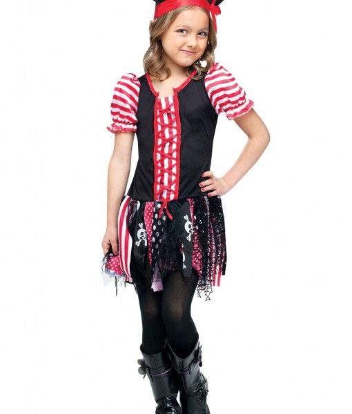 Girls Stowaway Sweetie Pirate Costume