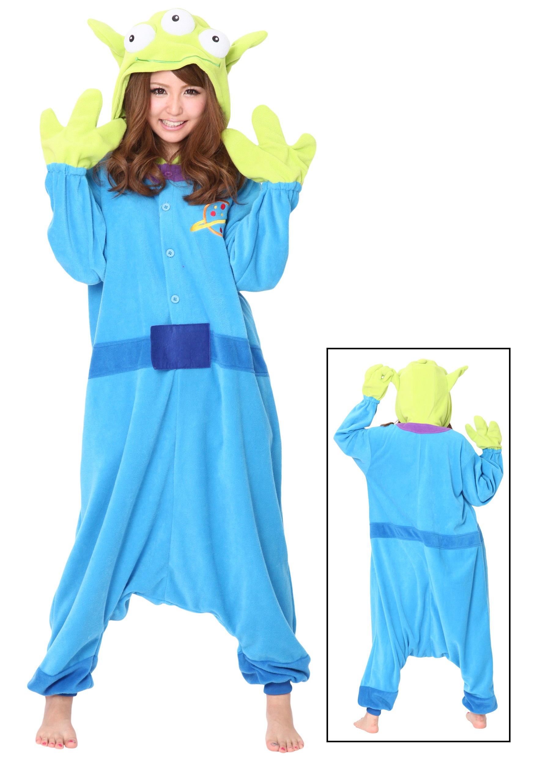 Alien Pajama Costume with Free Shipping in U.S., UK, Europe, Canada | Order...
