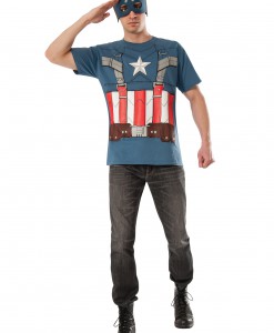 Retro Captain America T-Shirt and Mask