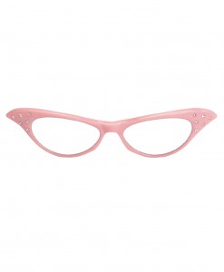 50s Pink Frame Glasses