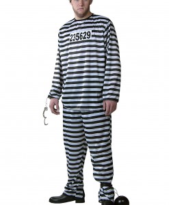 Plus Size Men's Prisoner Costume