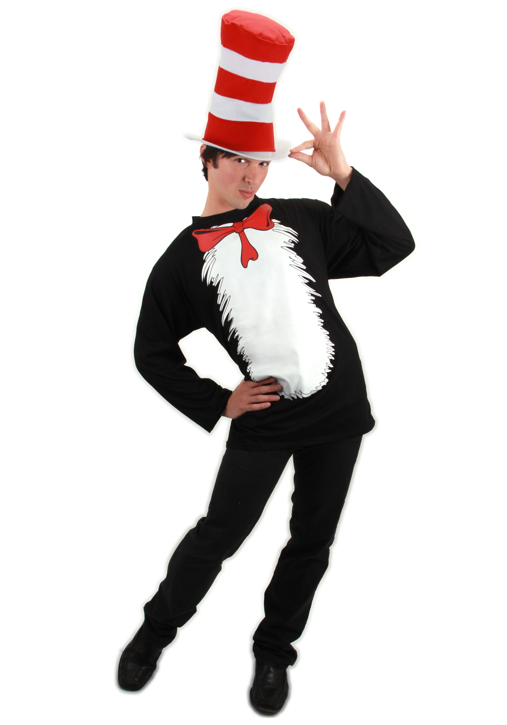 Cat in the Hat T-Shirt Costume - Halloween Costume Ideas 2019