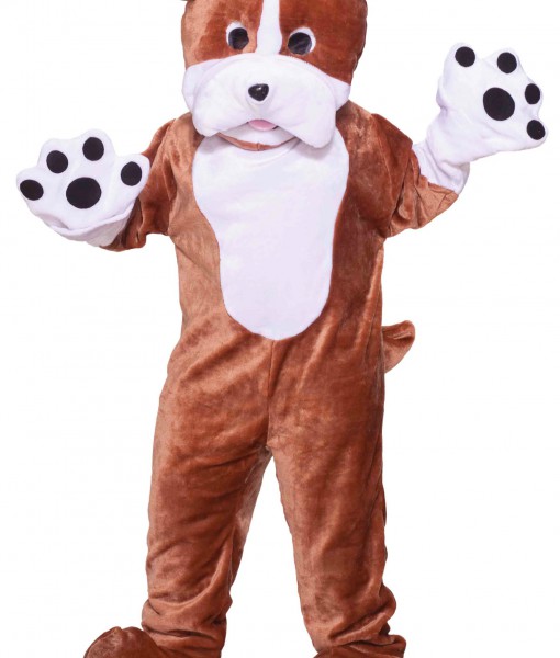 Plush Bulldog Mascot Costume