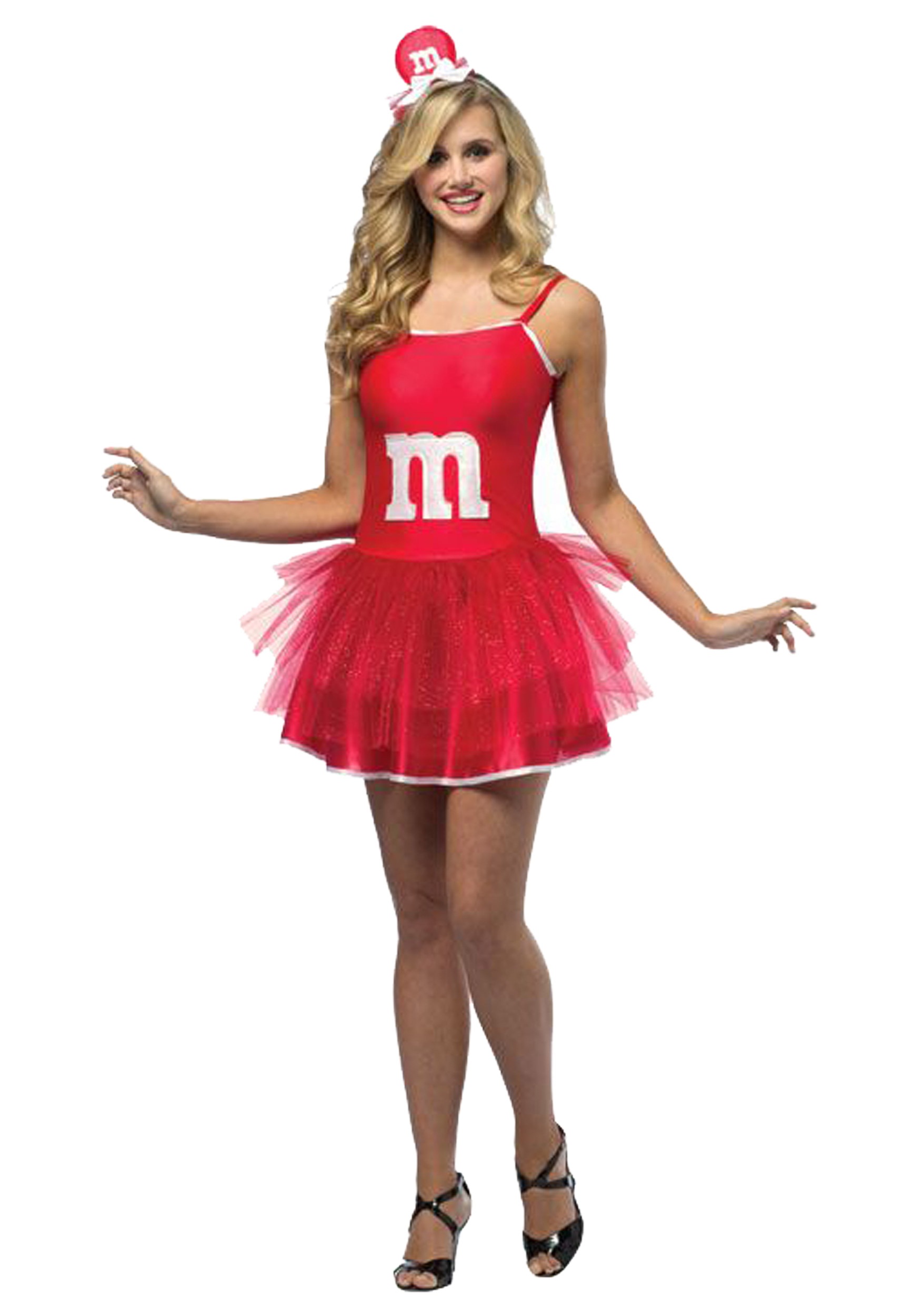 Women's M&M Red Party Dress - Halloween Costume Ideas 2021 Devil Costume For Women Makeup