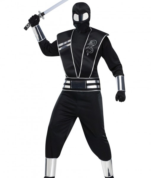 Adult Silver Mirror Ninja Costume - Halloween Costume Ideas 2019