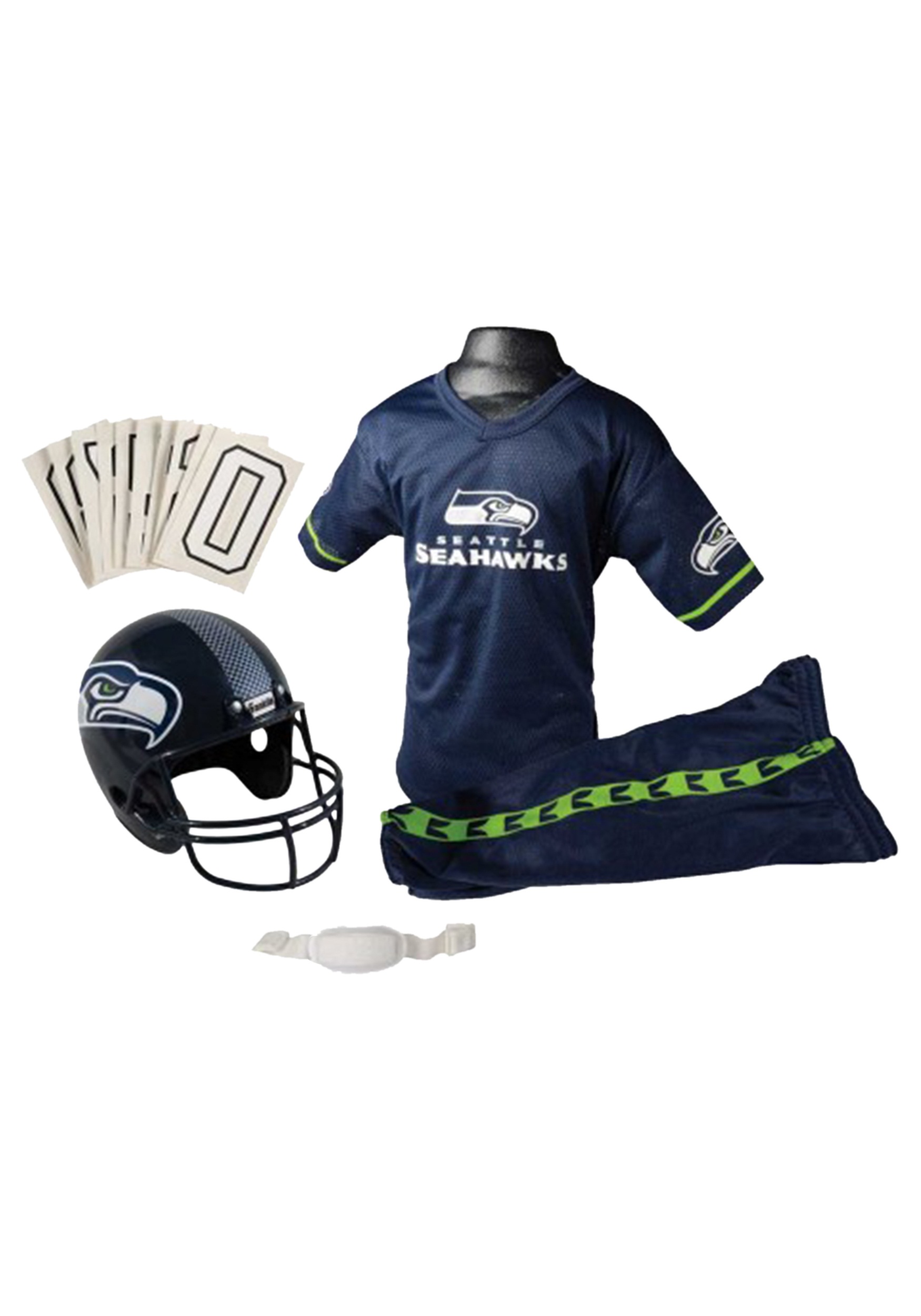 Franklin Sports NFL Seahawks Uniform Costume Set