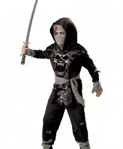 Kids Dark Zombie Ninja Costume