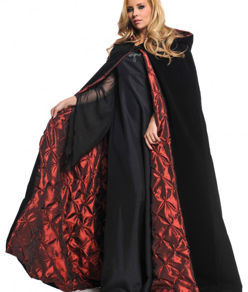 Deluxe Velvet Cape w/ Quilted Red Lining
