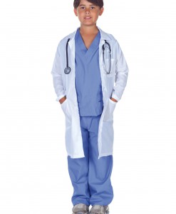 Child Doctor Scrubs with Lab Coat