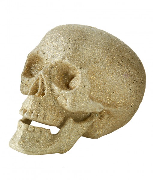 7 Large Silver Glitter Skull