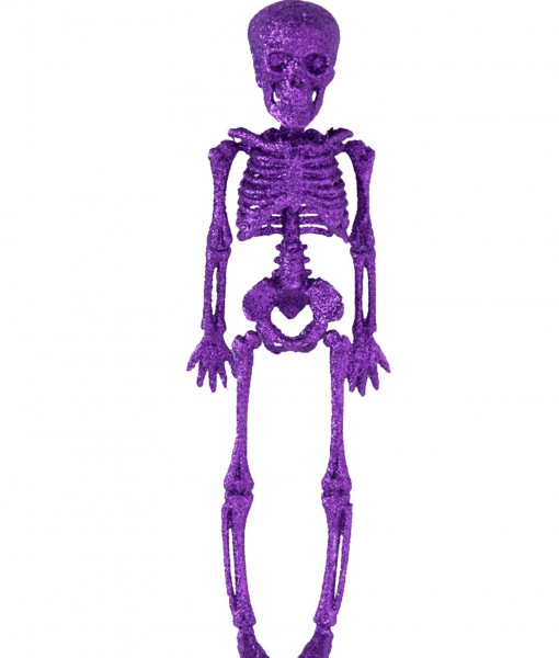11.5 Purple Glitter Skeleton