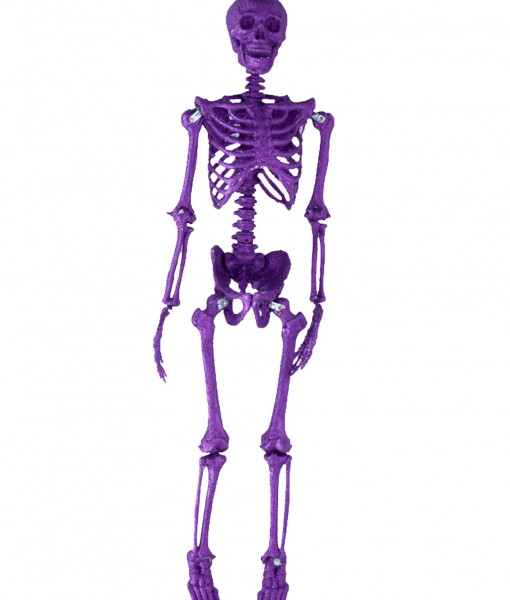 35.5''  Purple Glitter Skeleton