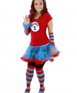 Thing 1 & Thing 2 Striped Knee Highs