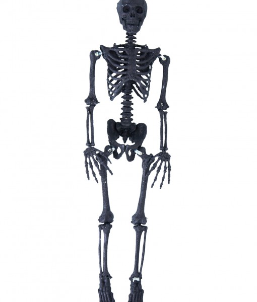 35.5 Black Glitter Skeleton