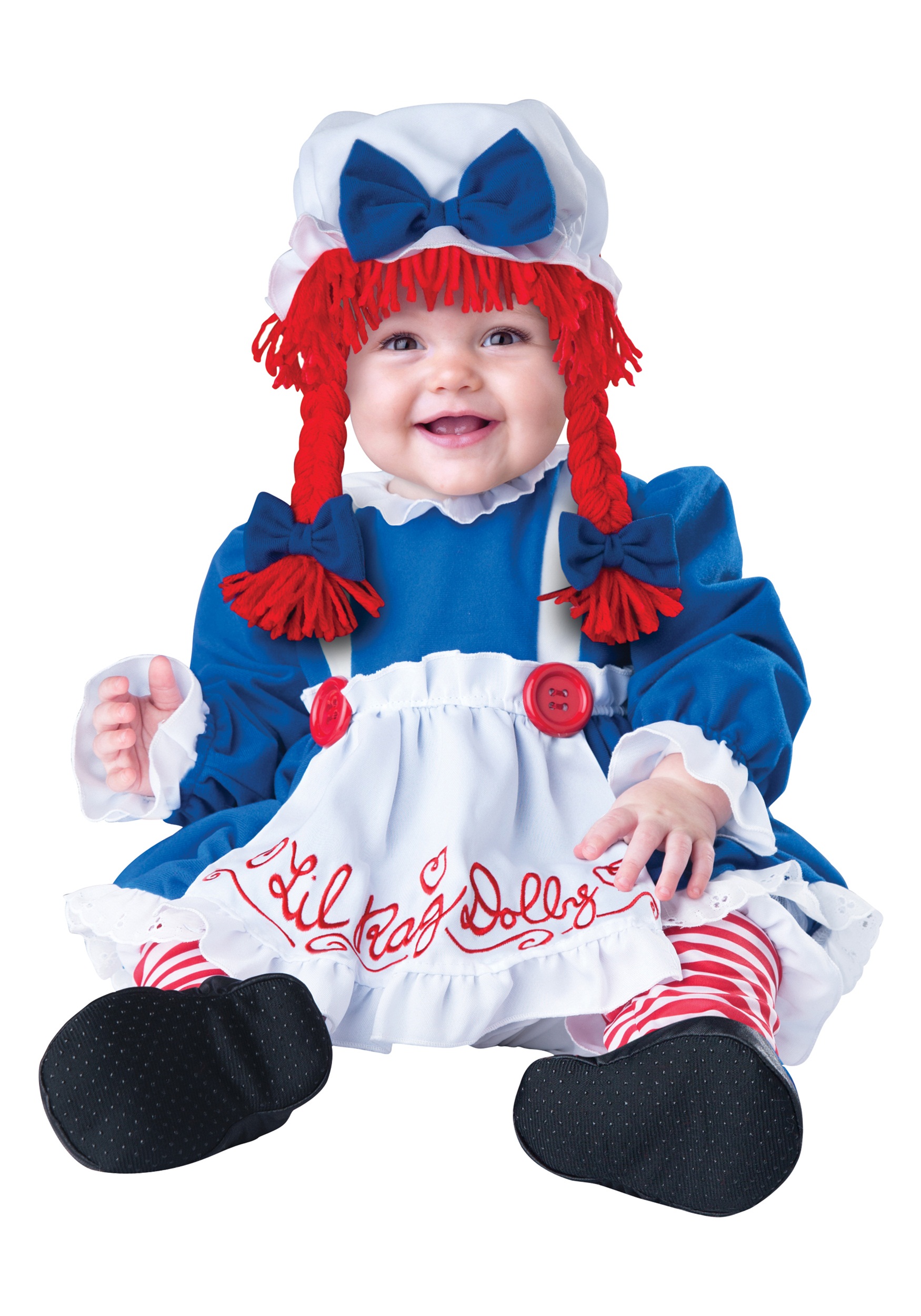 Rag Dollie Girls Child Raggedy Ann Style Halloween Costume 