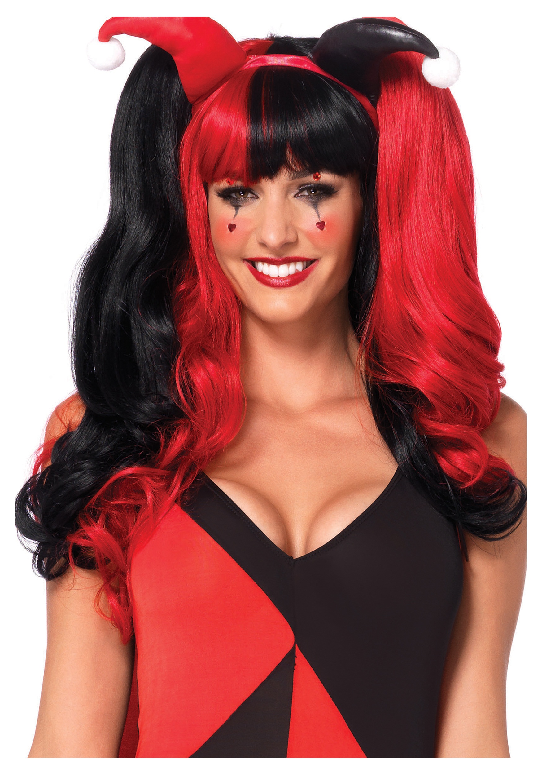 Harlequin Wig - Halloween Costume Ideas 2021 Devil Costume For Women Makeup