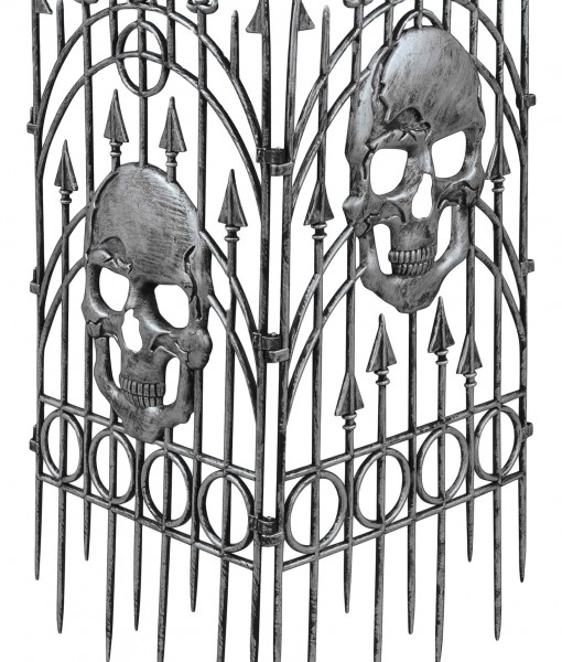 Silver Skull Fence