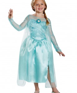 Girls Frozen Classic Elsa Snow Queen Gown