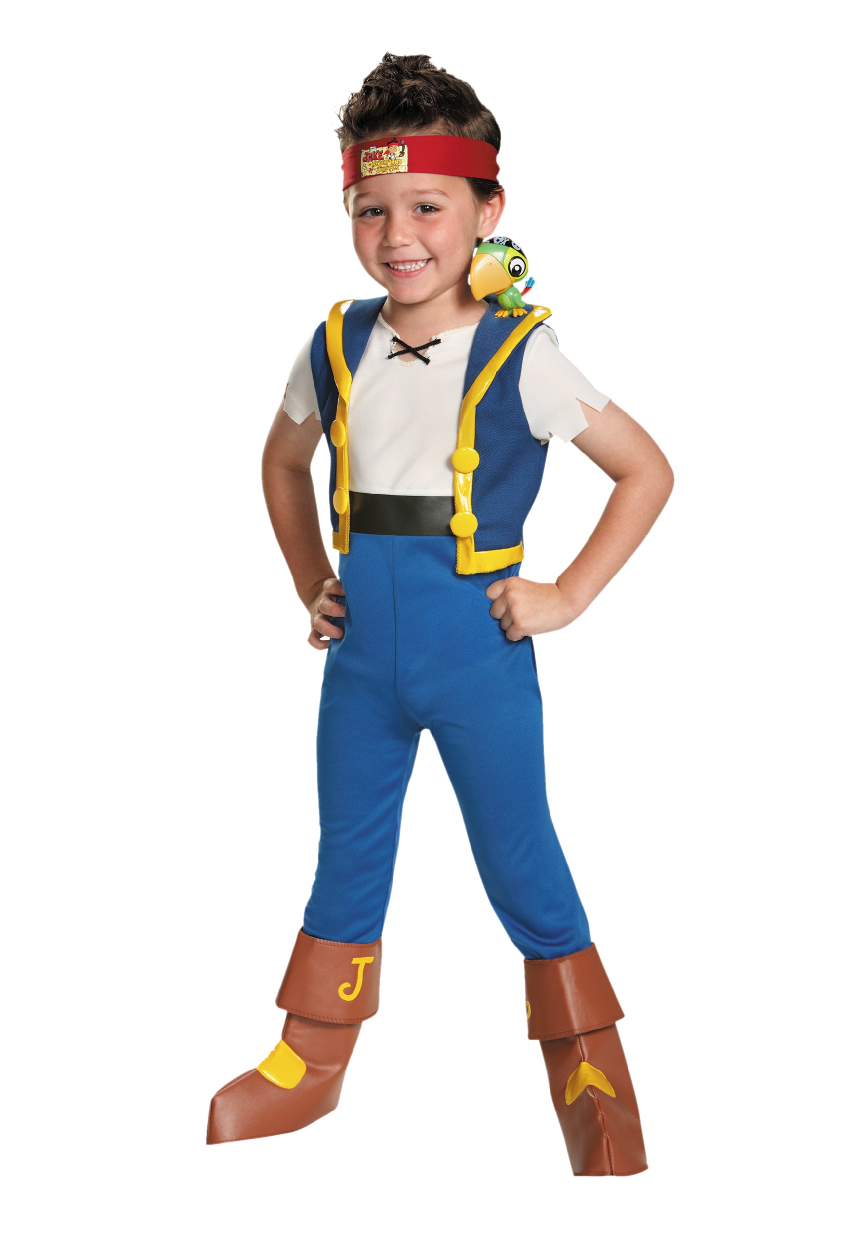 Garçons Tout en Un Disney Jake and the Neverland Pirates Costume Dress Up Combinaison 