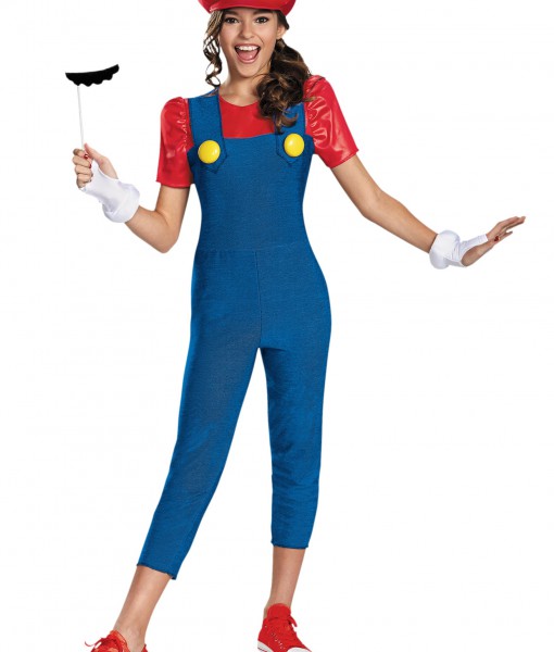Tween Girls Mario Costume