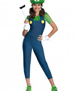 Tween Girls Luigi Costume