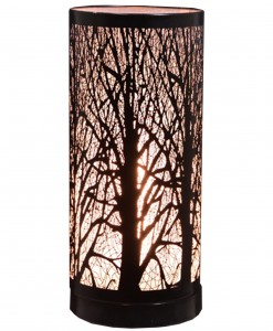 Black 11.5 Birch Table Lamp