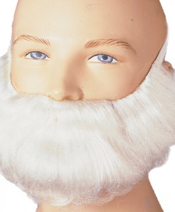 Short White Beard and Moustache Adult