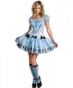 Alice In Wonderland Movie - Sassy Blue Dress Alice Adult Costume