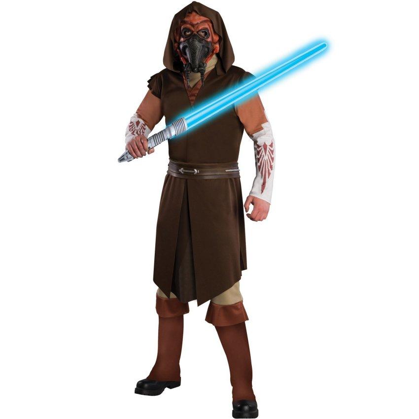 Star Wars Clone Wars Deluxe Plo Koon Adult Costume - Clearance Size XL - Ha...