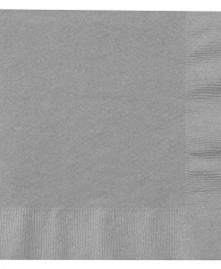 Shimmering Silver (Silver) Lunch Napkins (50 count)