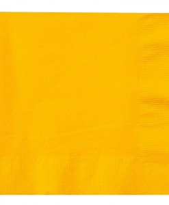 School Bus Yellow (Yellow) Lunch Napkins (50 count)