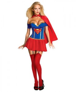 Justice League - Supergirl Corset Adult Costume