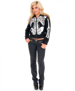 Skeleton Hoodie (Female) Adult Costume