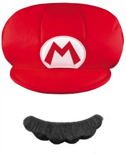 Super Mario Brothers Mario Kids Hat Mustache
