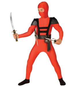 Red Fighter Ninja Child Costume