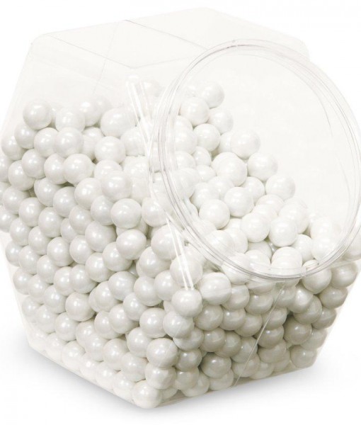 Shimmer White Sixlets Candy