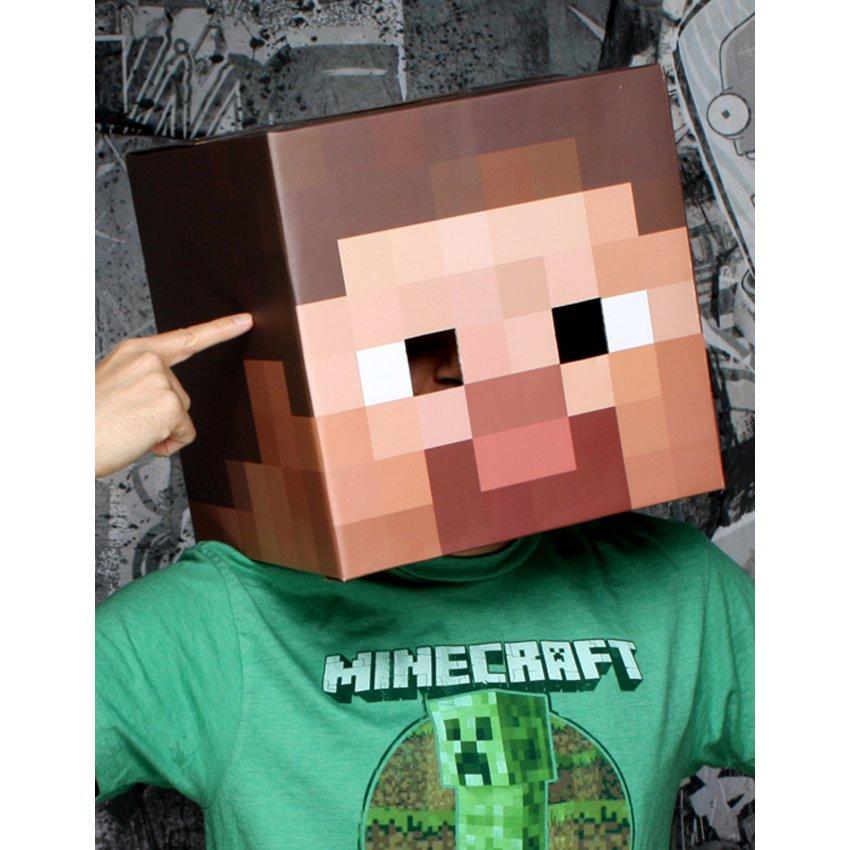 Minecraft Steve Head Mask Adult Halloween Costume Ideas 2021