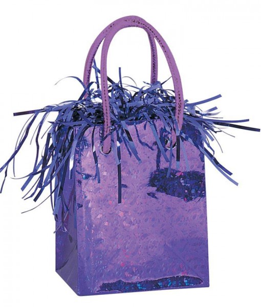 Mini Gift Bag Balloon Weight - Purple