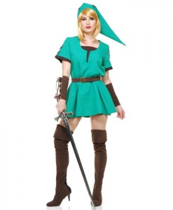 Elf Warrior Womens Princess Dress Costume