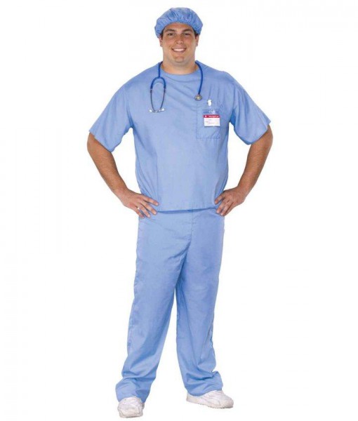 Doctor Scrubs - Adult Plus Costume - Halloween Costume Ideas 2023