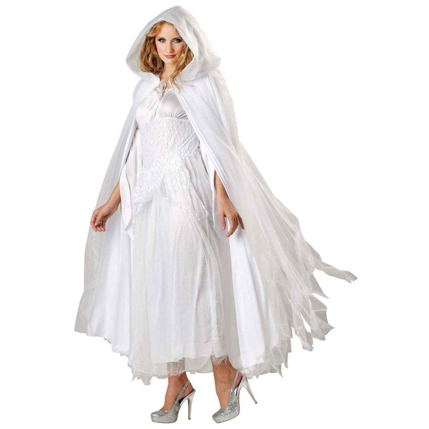 White Halloween Costumes
 Haunted Ghostly White Costume Cape Halloween Costume Ideas 2023