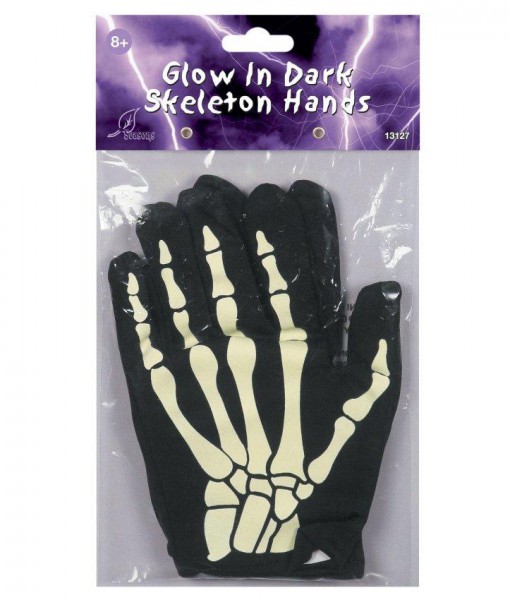 Glow In The Dark Skeleton Hands Child
