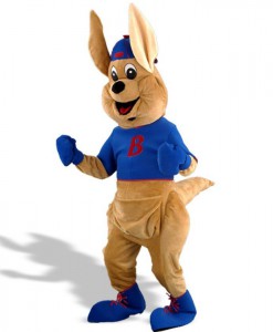 Bouncy Kangaroo Mascot Adult Costume