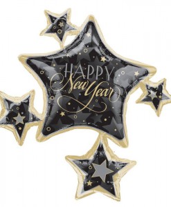 New Year Cluster 35 Foil Balloon