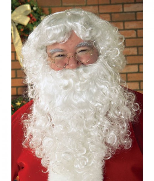 Economy Santa Beard Wig Set Adult